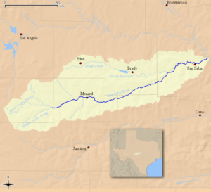 Map of the San Saba watershed | Wikimedia commons