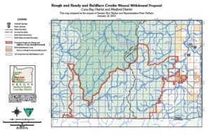 Map of Rough & Ready and Baldface Creeks