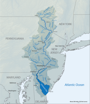 Delaware River watershed map | Wikimedia Commons