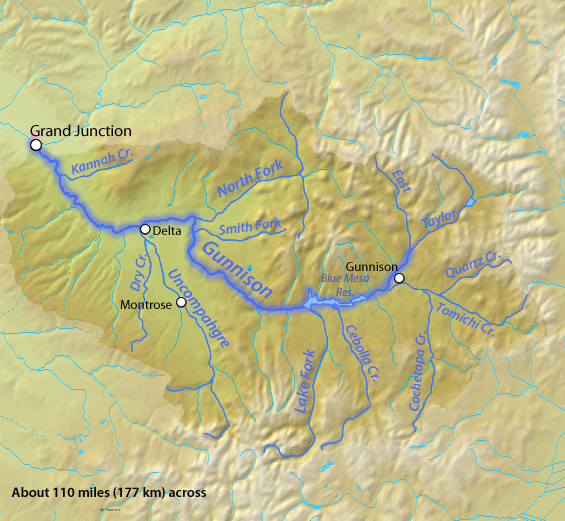 Gunnison River Float Map Gunnison River - American Rivers