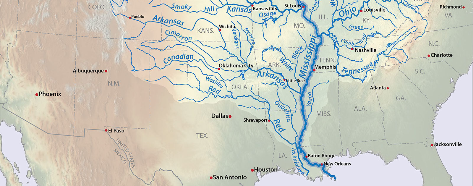 Mississippi River drainage basin | Wikimedia Commons