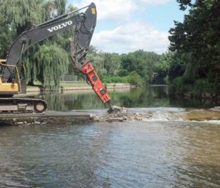 Jordan Park Dam removal on Jordan Creek in Allentown, PA | Laura Craig