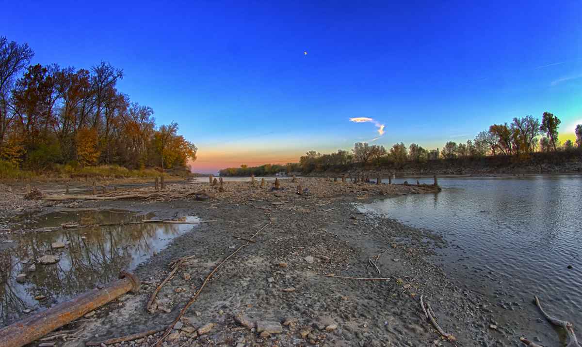 Remnants of the first bridge across the Kansas River | Patrick Emerson