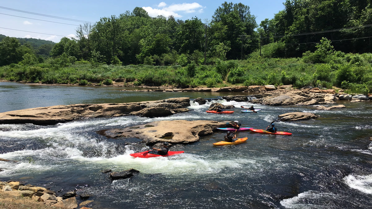 Kayaking on the Tuckasegee River | Photo by JCTDA