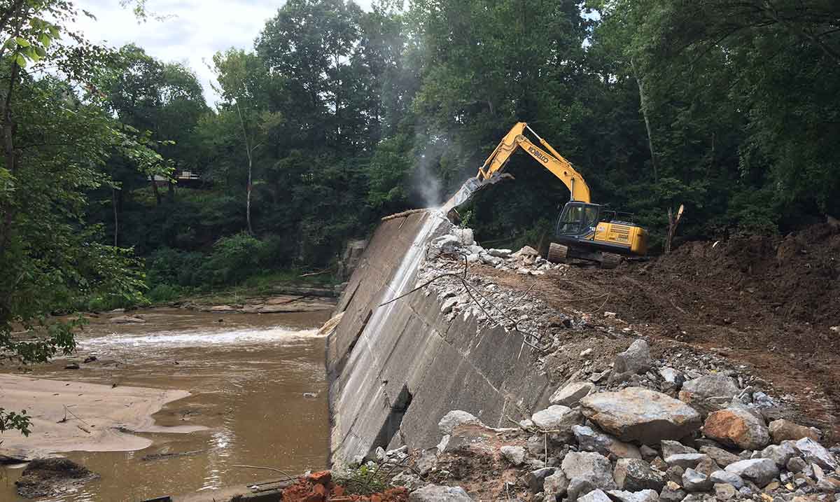 shuford dam removal