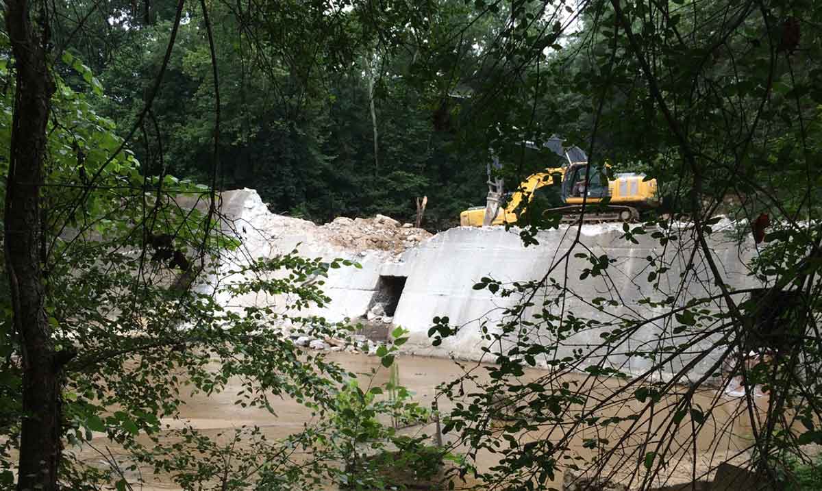 shuford dam removal