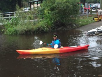 Kayaker sets out to find trash on the Ashley River. | Gerrit Jobsis