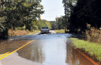 Flooded roads in Andrews, South Carolina, thanks to | North Carolina National Guard