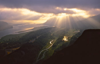 Sunrise over the Columbia River, OR from Crown Point. | Tim Palmer