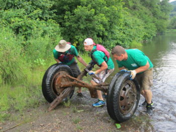 Keurig Green Mountain, Inc. employees participated in a week-long cleanup of the Winooski River with American Rivers for the 11th year!Lowell George