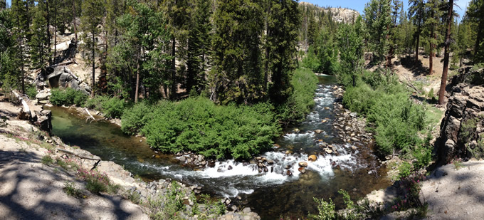 The San Joaquin River at Devil's Postpile National Monument in Madera County, CA. | Akos Kokai