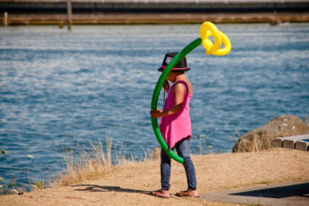 A child enjoys the Duwamish River Festival. | Robyn Turner