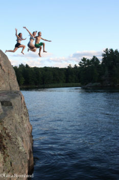 Kids enjoying the St. Lawrence River | Gina Bjornlund