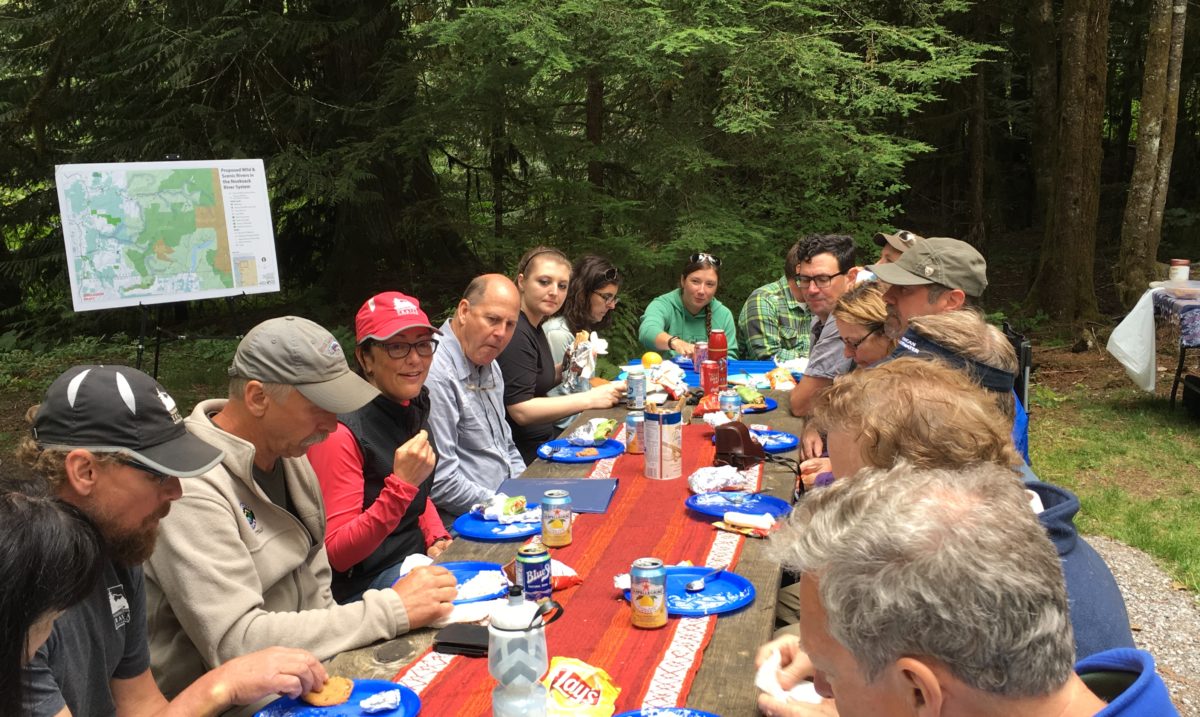 Lunch discussion about the Nooksack River as a Wild and Scenic River with Congresswoman Suzan DelBene.