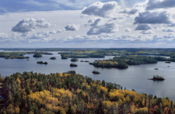 Aerial view of the Boundary Waters Canoe Area Wilderness, Northwoods, Minnesota. | Jim Brandenburg