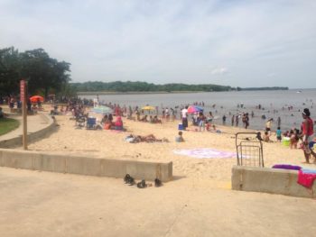 Rocky Point Beach, at the mouth of the Back River in Baltimore. Photo c/o Baltimore County.