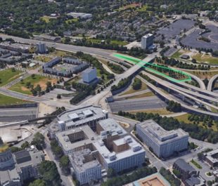 In the green highlighted area, the GSI pilot project will begin construction in fall of 2017.