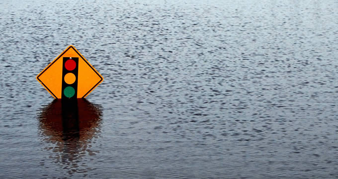 Flooded sign | Photo: Alachua County