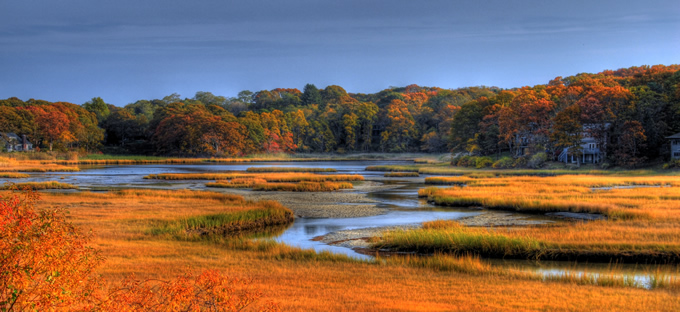 Fall over the salt march in West Falmouth, MA. | Photo: slack12 (Flickr)