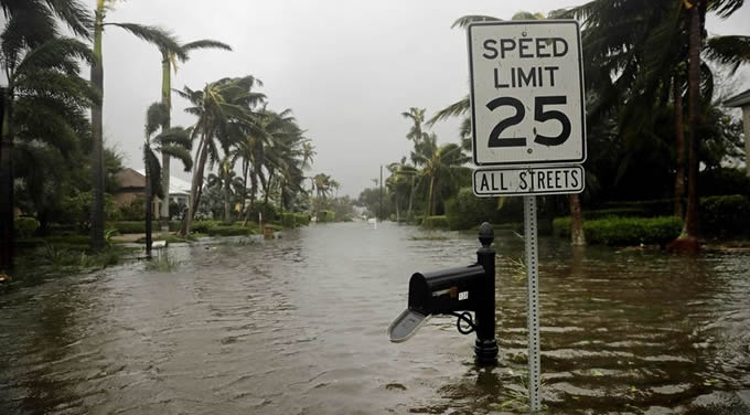 Flooding in Naples, Florida following Hurricane Irma  | Photo by David Goldman/AP