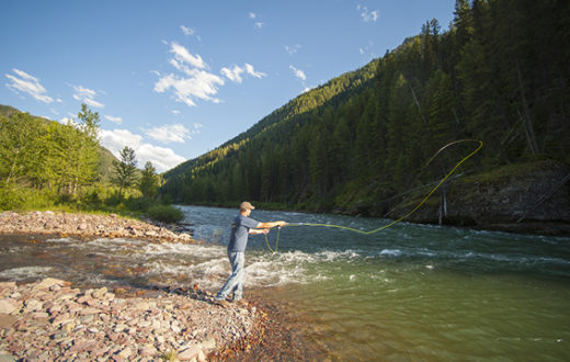 Fly fishing the Middle Fork Flathead. | Photo: Lee Cohen