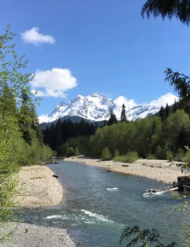 Mt Shuksan can be seen over the North Fork Nooksack River. | Wendy McDermott