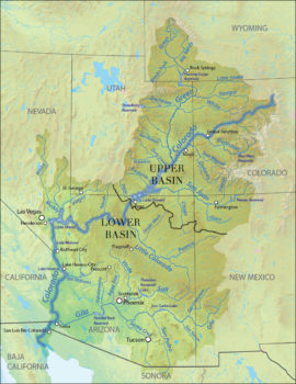 Map of the Colorado River basin | Wikimedia