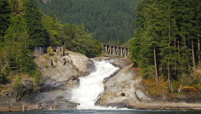 Sunset Falls on the South Fork of the Skykomish River.