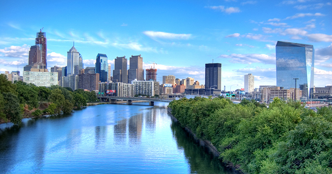 Schuylkill River in Philadelphia, Pennsylvania. | Ed Yakovich