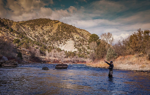Man fishing on the Animas River. | Sinjin Eberle