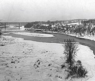 Mississippi Gorge near the Lake St. Marshall Ave. Bridge | Minnesota Historical Society