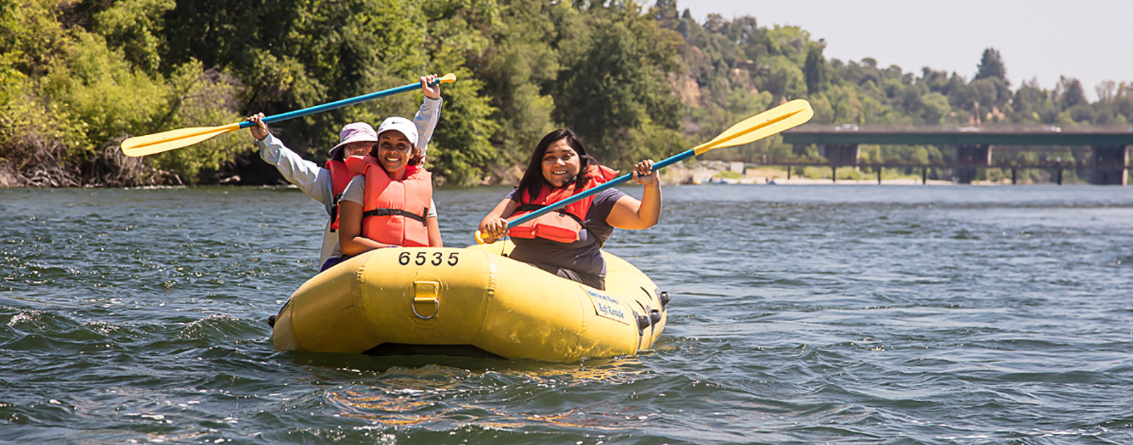 Rafting the American River.