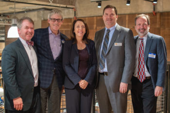 Senator Cantwell pictured with REI’s Marc Berejka, American Whitewater’s Tom O’Keefe, Pew Trust’s John Gilroy, and American Rivers’ Chris Williams.