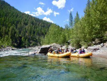 Rafters on the Middle Fork Flathead | Photo by Mike Fiebig