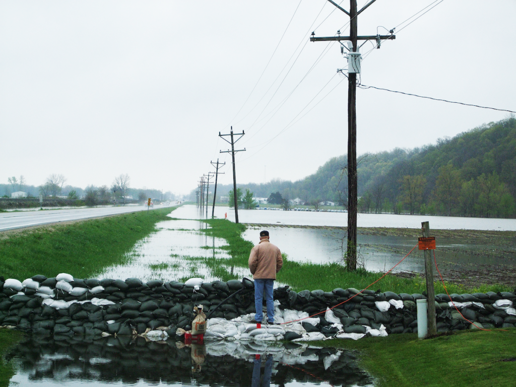 Levee break in Winfield, MO | Photo by Nancy Guyton