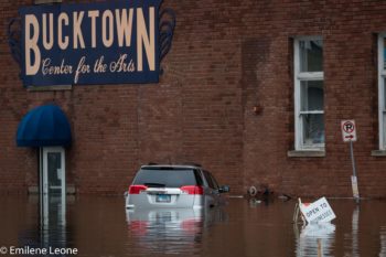 Flooding in Davenport, Iowa | Photo by Emilene Leone