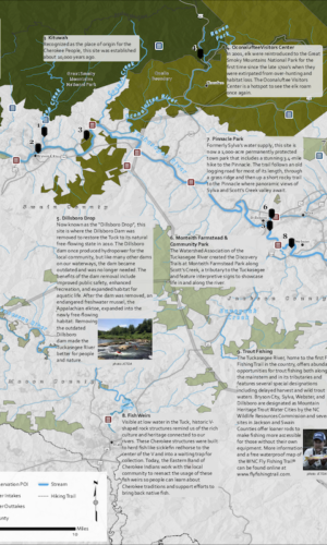 Tuckasegee Blue Trails Map, side 2