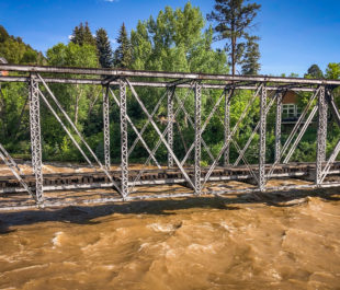 Durango to Silverton train tracks over the Animas River | Photo by Spencer Snarr
