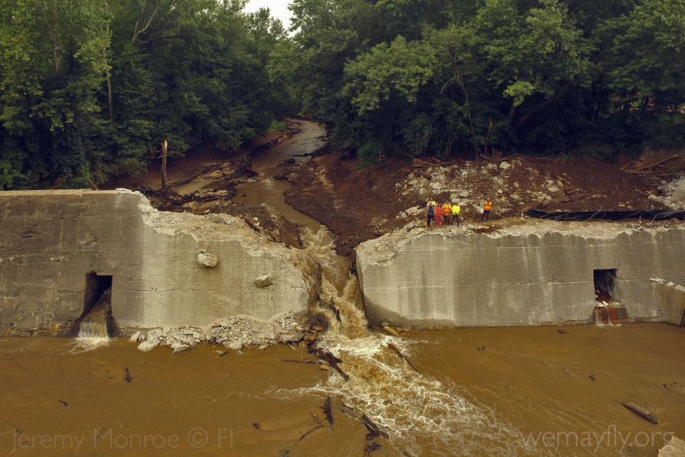 Shuford Dam Removal | Photo by Jeremy Monroe, Freshwaters Illustrated