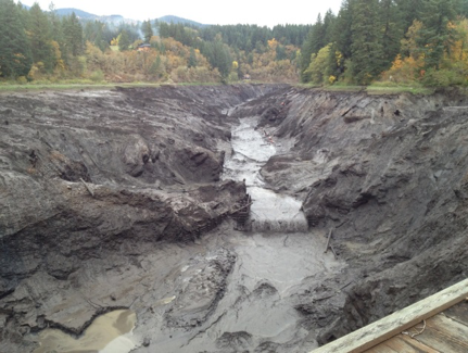 Upstream of Condit Dam