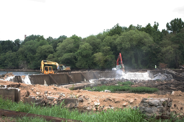 Harvell Dam removal in progress | Photo by Jessie Thomas-Blate