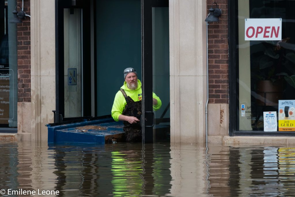 Flooding in Davenport, Iowa | Photo by Emilene Leone