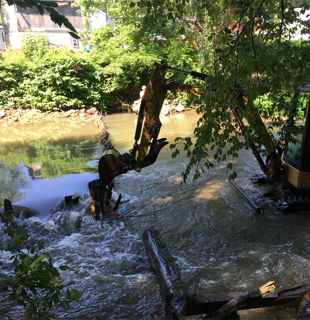 Garmantown Mill Dam Removal, July 2019 | Photo by Lisa Hollingsworth-Segedy  