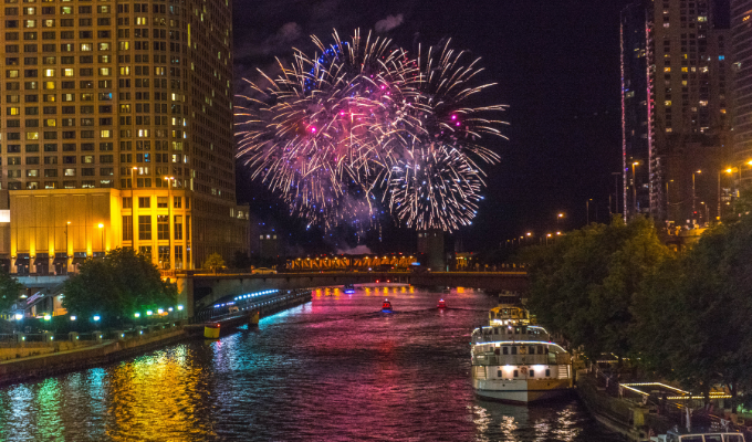 Chicago River Fireworks | Getty Images