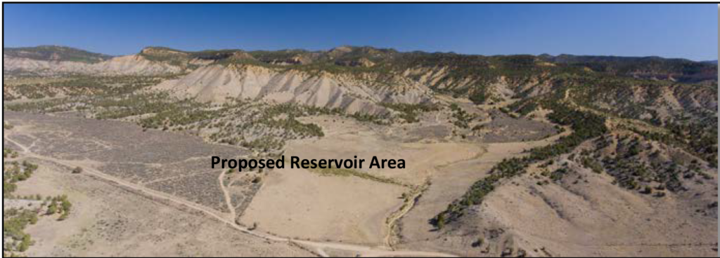 Proposed dam site on the East Fork Virgin River | Photo credit: NRCS