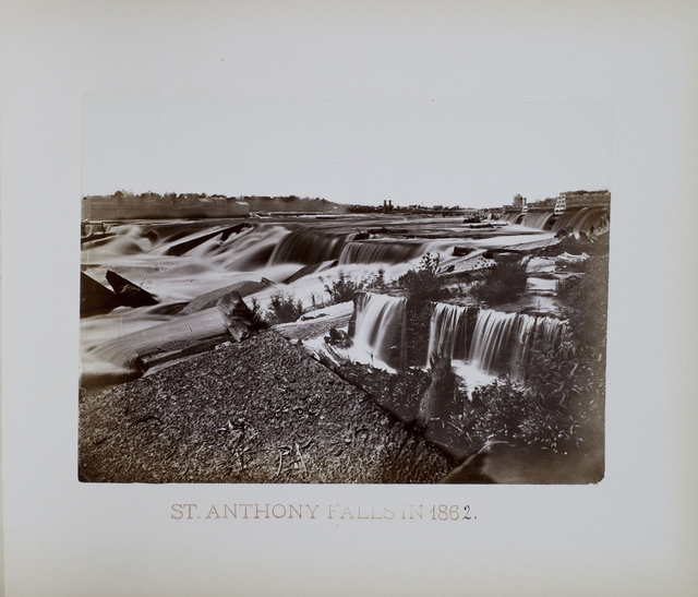 St. Anthony Falls circa 1862 | Photo by BF Upton, curtesy of MN Historical Society