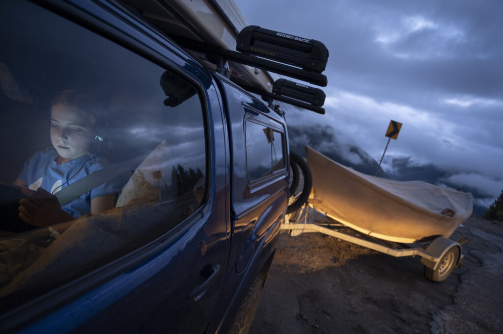 An SUV along the top of Independence Pass, CO | Photo by Tim Romano