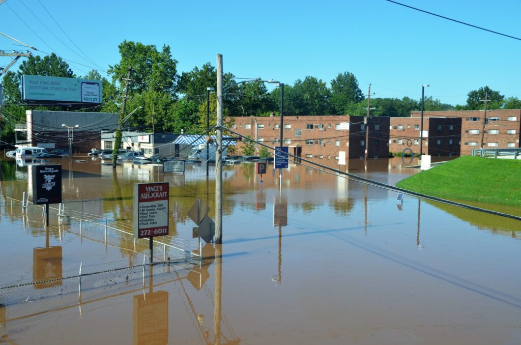 Schuylkill River flooding in Norristown, PA | Photo by Michael Stokes