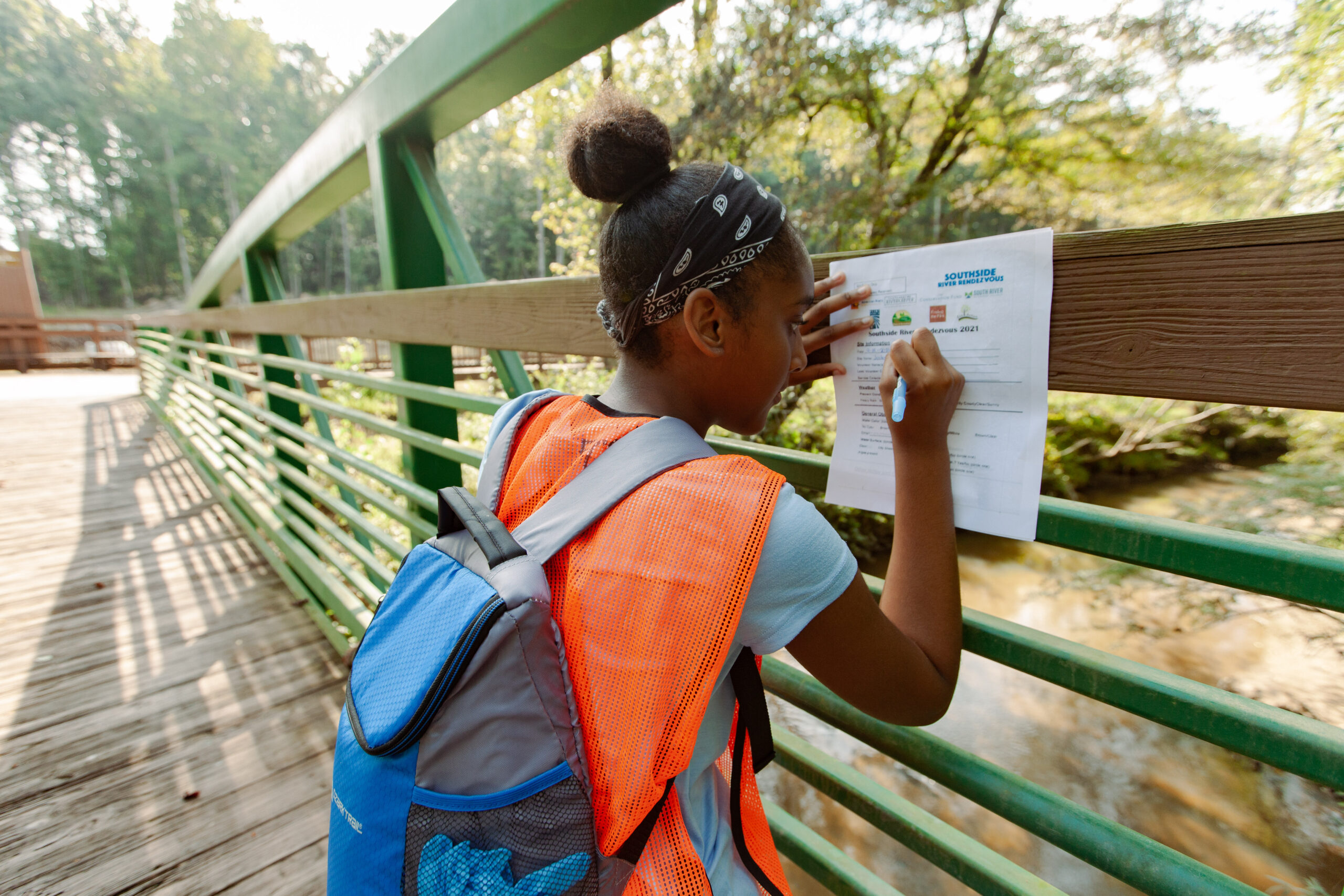 Volunteers document local streams at the Southside River Rendezvous in Atlanta, September 2021 | Photo by Kenny Gamblin