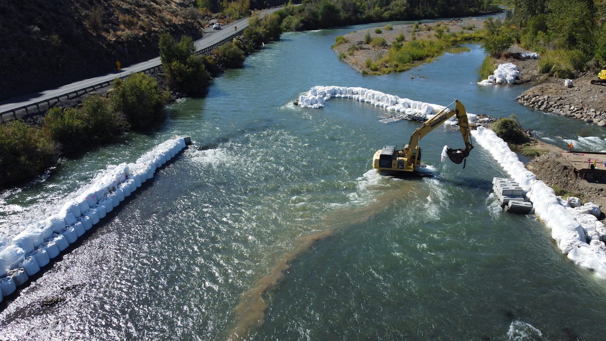 Nelson Dam Removal on the Naches River| City of Yakima, Washington | Photo by Mike Shane